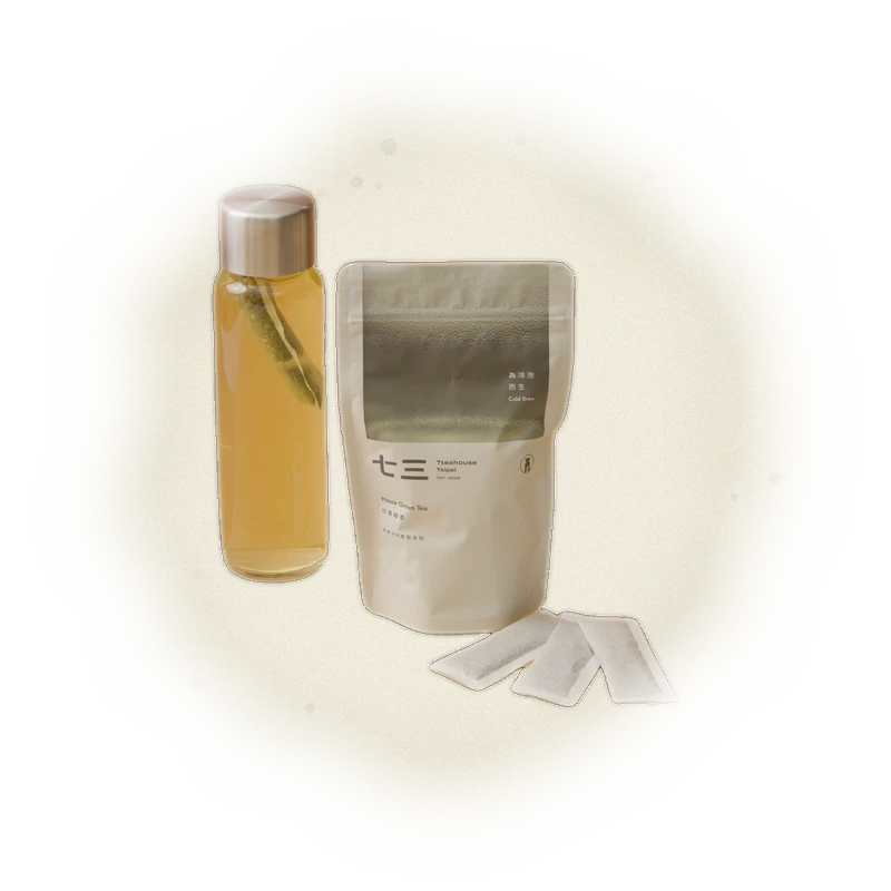 炒菁綠茶〔個人2.5g條型茶包丨25入環保夾鏈袋〕 3