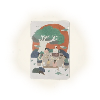茶包明信片－喝茶景致款 6