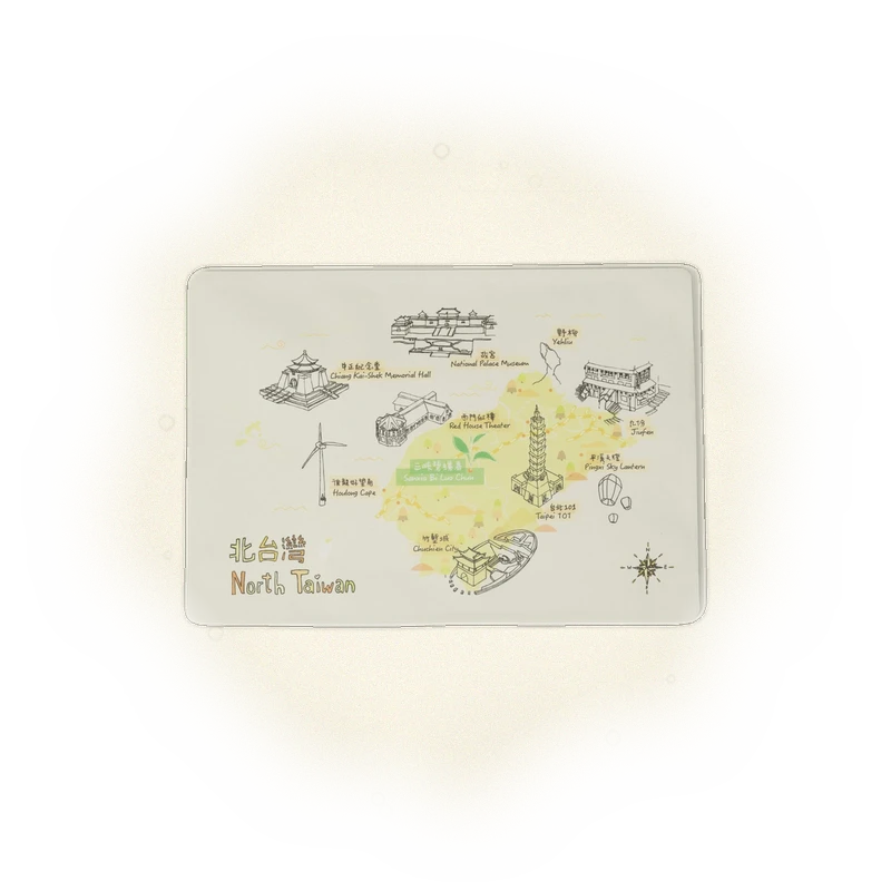 茶包明信片－旅台款 3