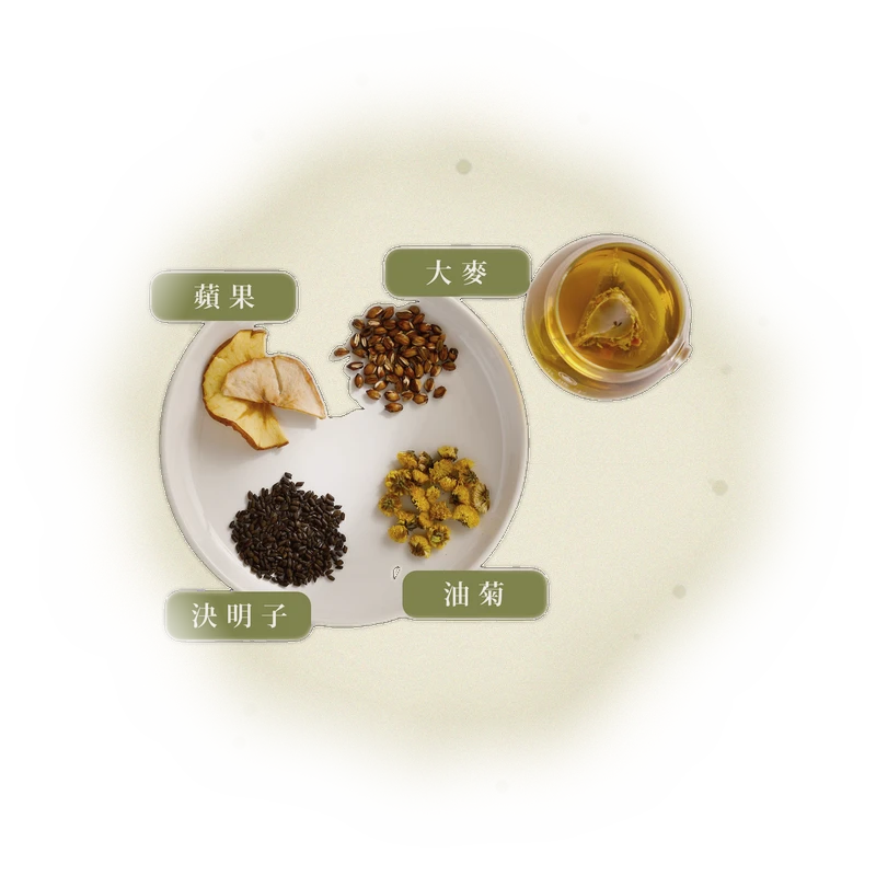 舒緩-油菊與大麥（夢想好棒款）｜隨行包5入茶包-無咖啡因茶 5