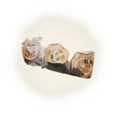 【清香甘甜-果乾茶包】 蘋果香檸金萱茶 6