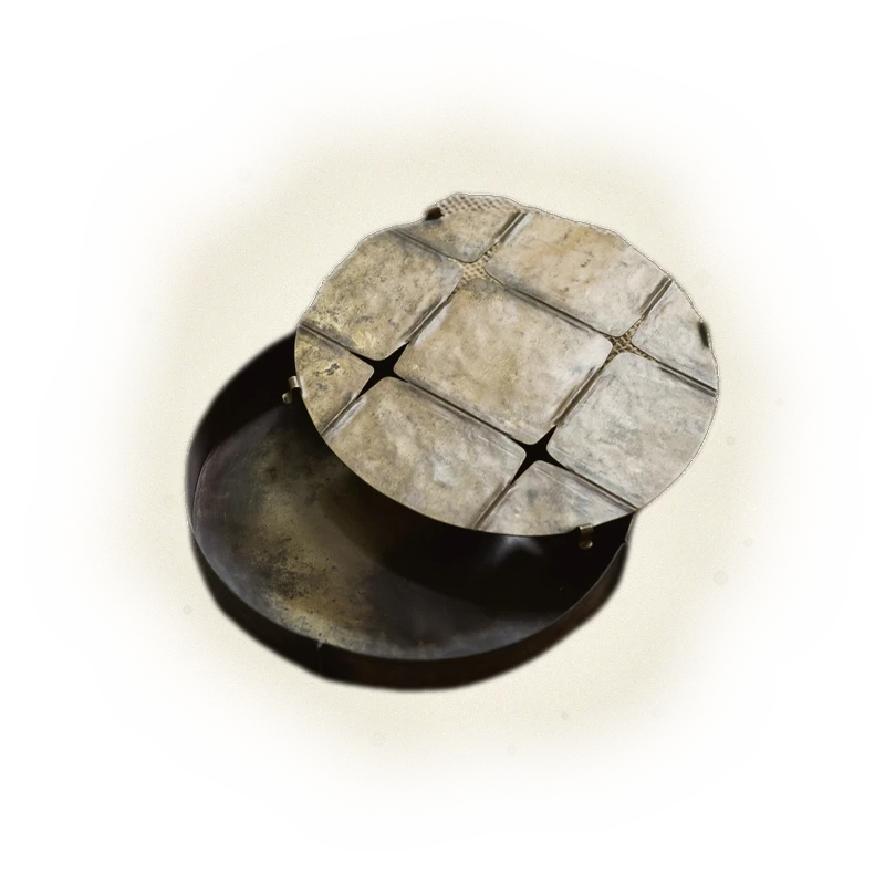 【 作家茶器｜隙裏有光 】</br>燦・黃銅｜茶舟／窪 #2 5